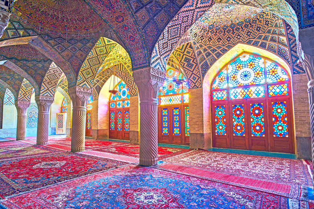 The Pink Mosque at Shiraz, Iran